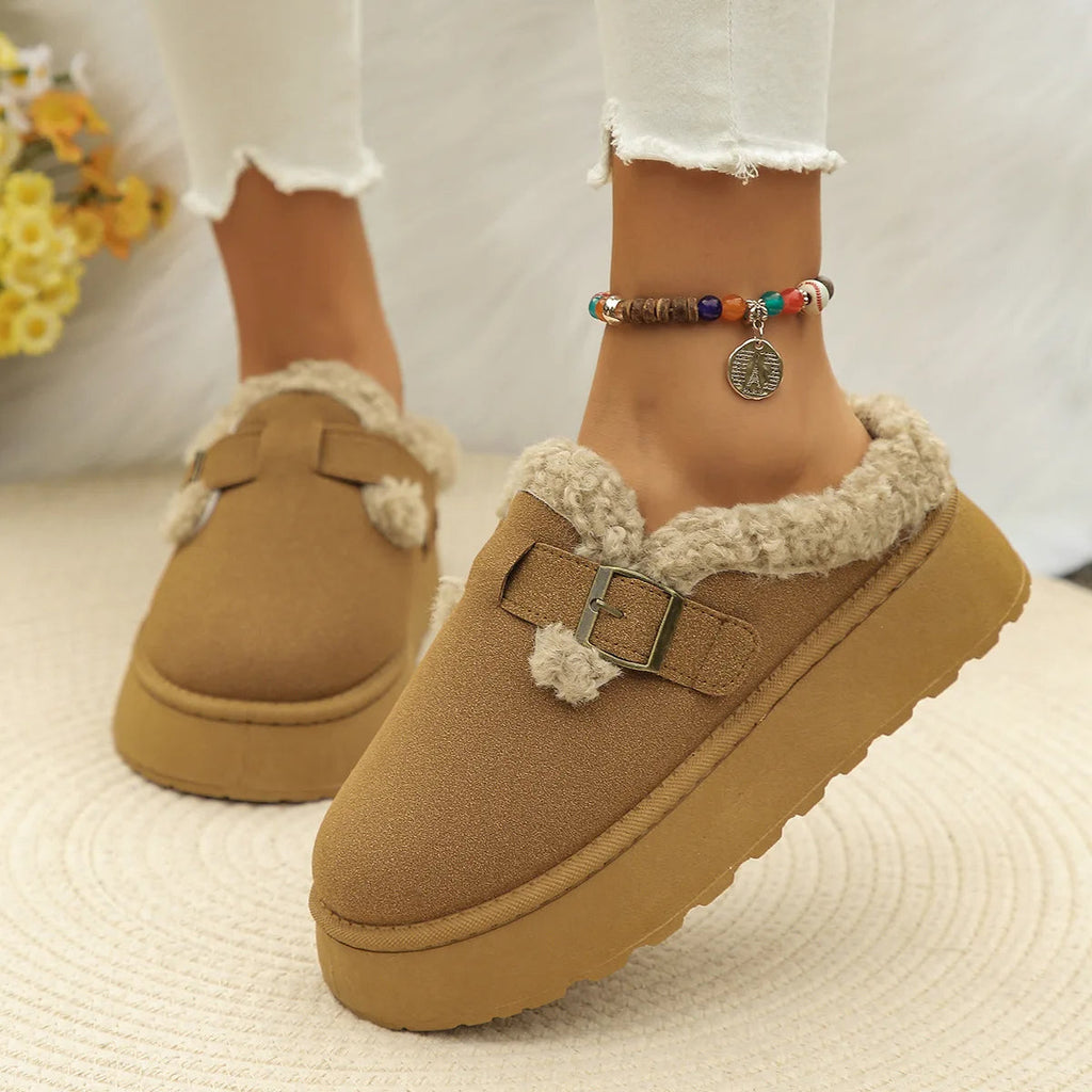 Chaussons confort en velours