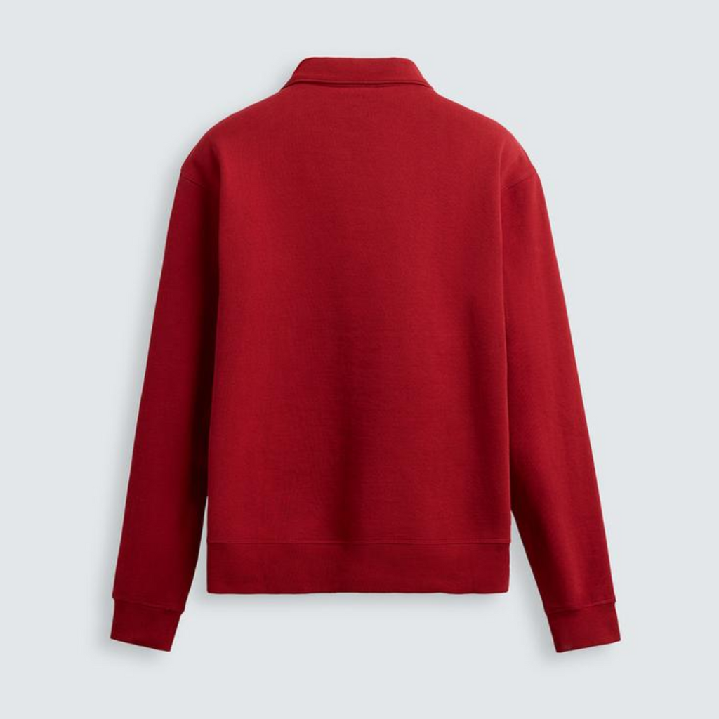 R&amp;L™ BASIC QUARTER-ZIP CZERWONY