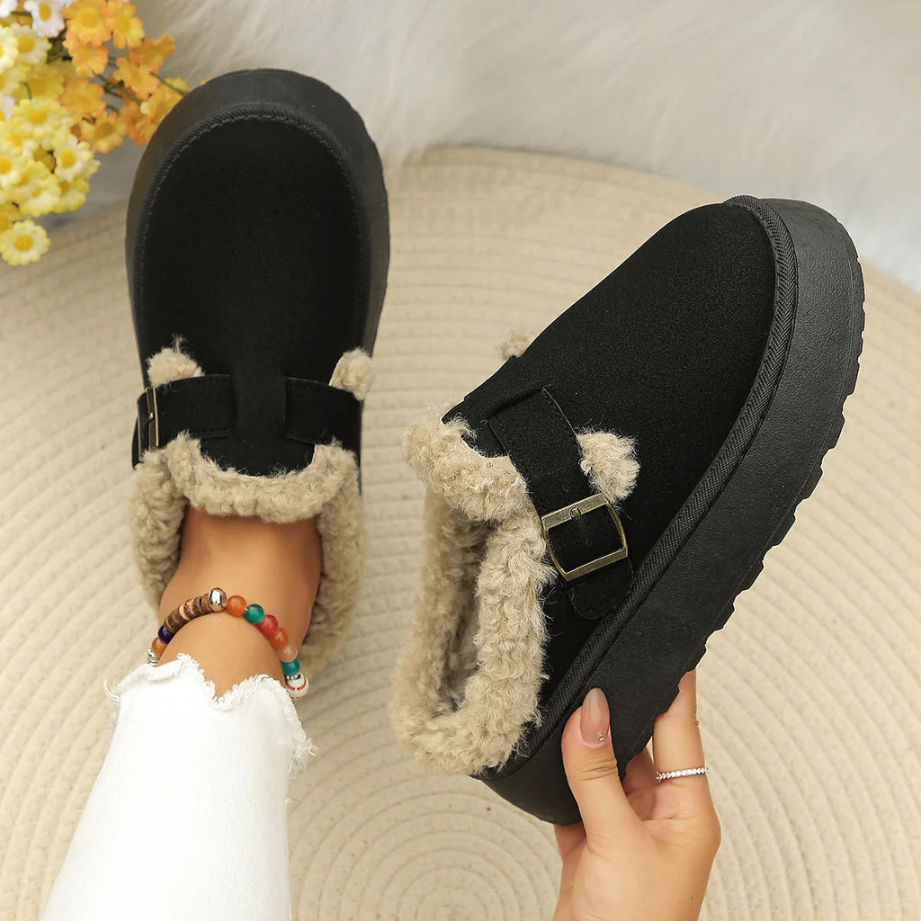 Chaussons confort en velours