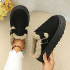 Chaussons confort en velours