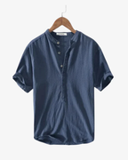 Chemise d'été en lin – Style homme haut de gamme 