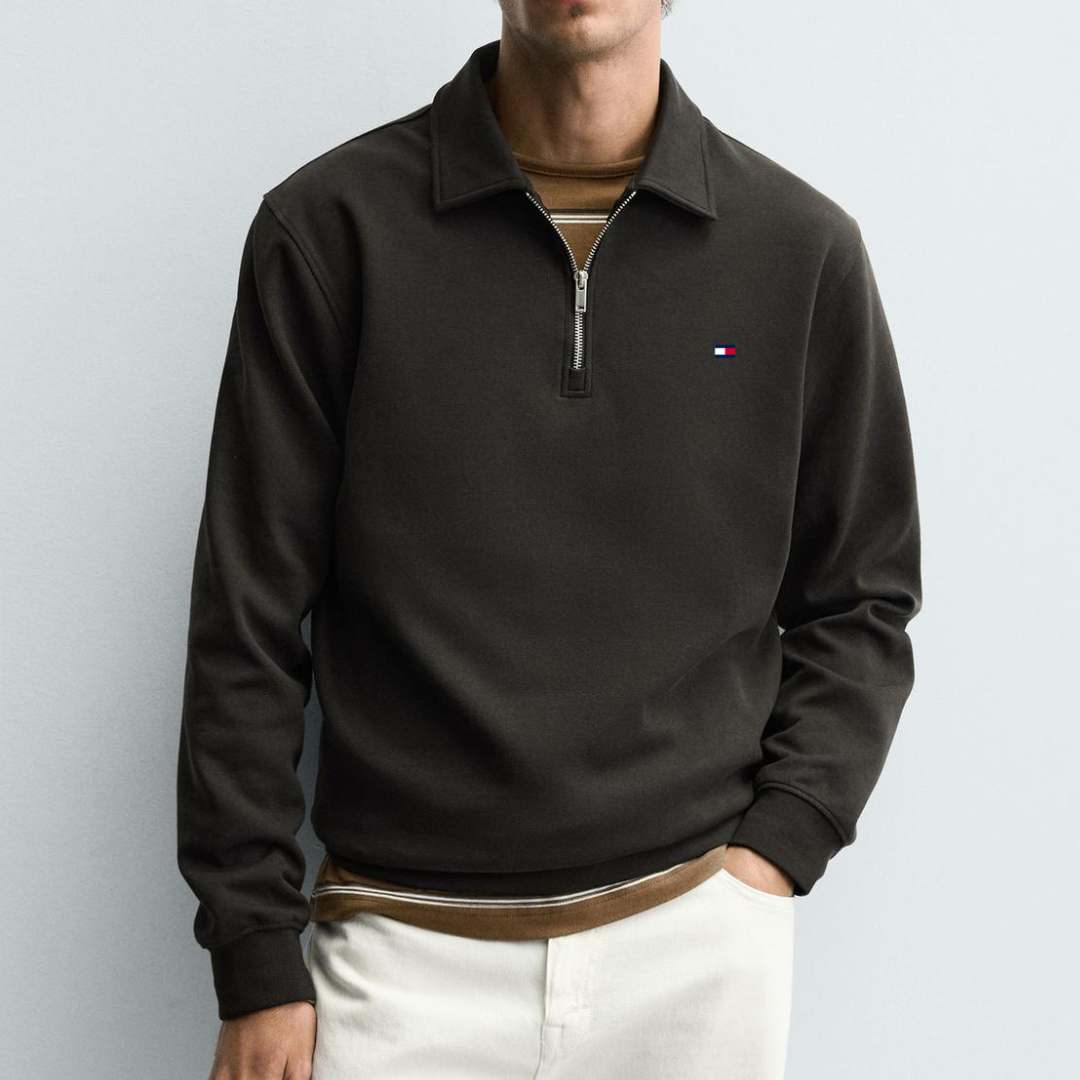 Polo zippé quart de zip interlock TM™
