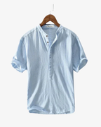 Chemise d'été en lin – Style homme haut de gamme 