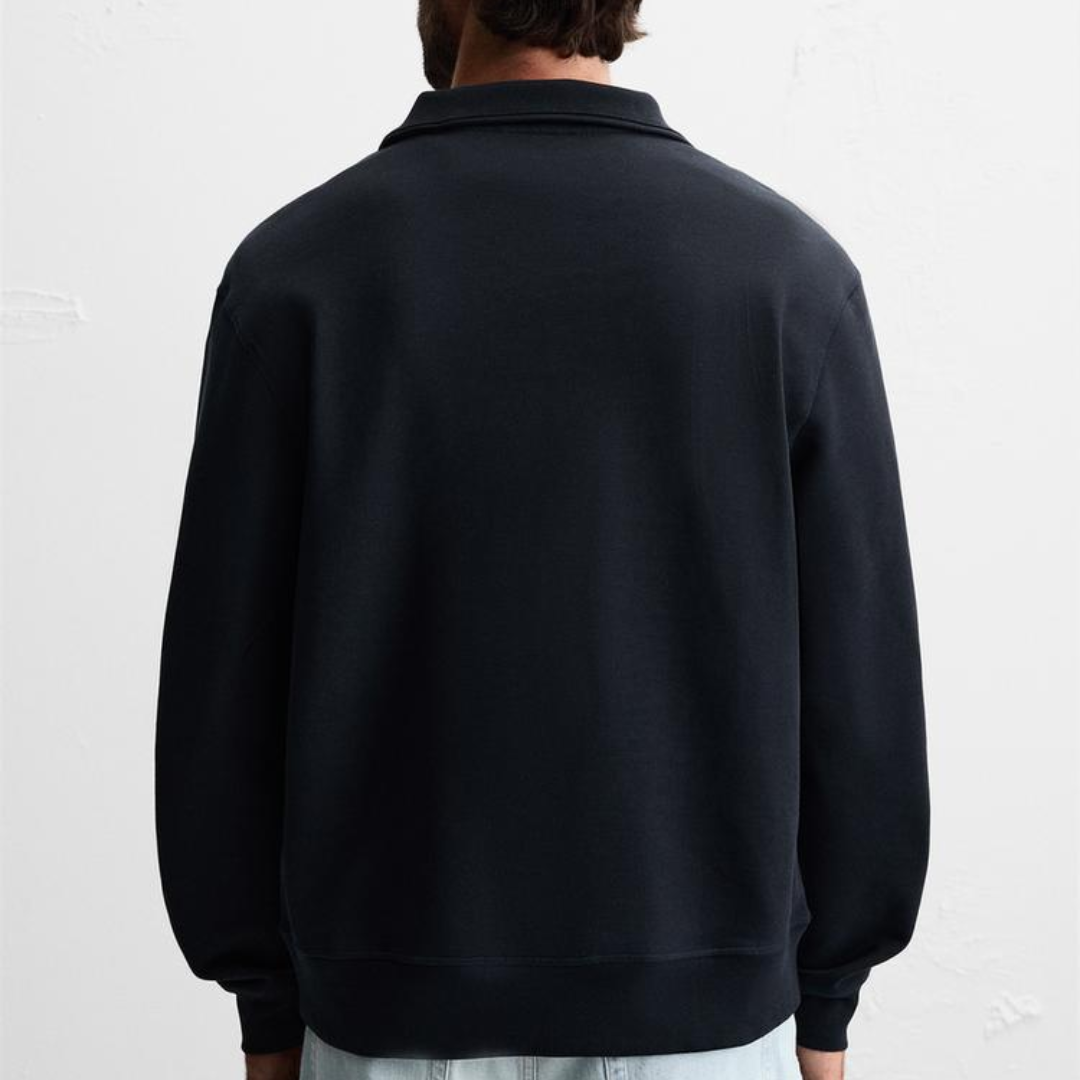 R&amp;L™ BASIC QUARTER-ZIP NAVY