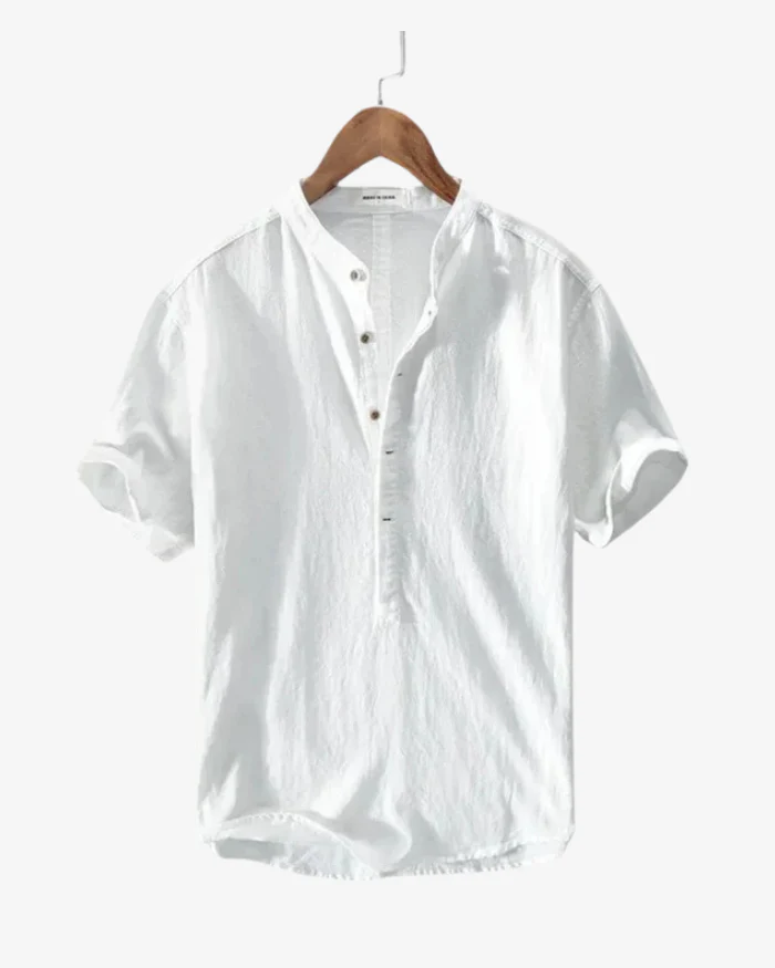 Chemise d'été en lin – Style homme haut de gamme 