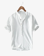 Chemise d'été en lin – Style homme haut de gamme 