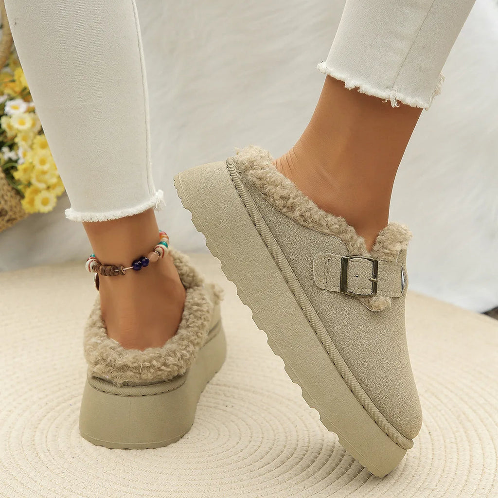 Chaussons confort en velours