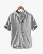 Chemise d'été en lin – Style homme haut de gamme 