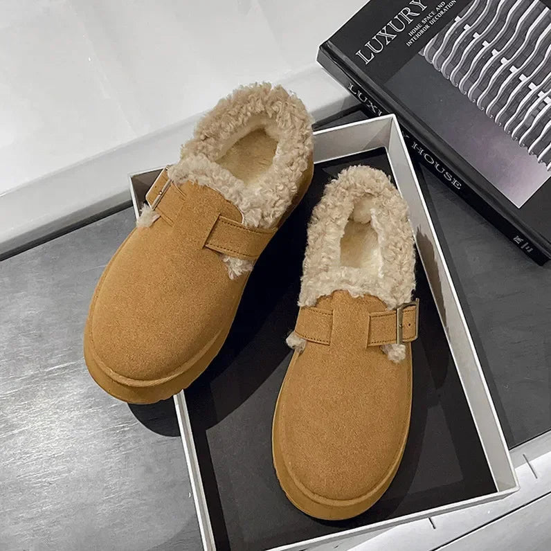 Chaussons confort en velours