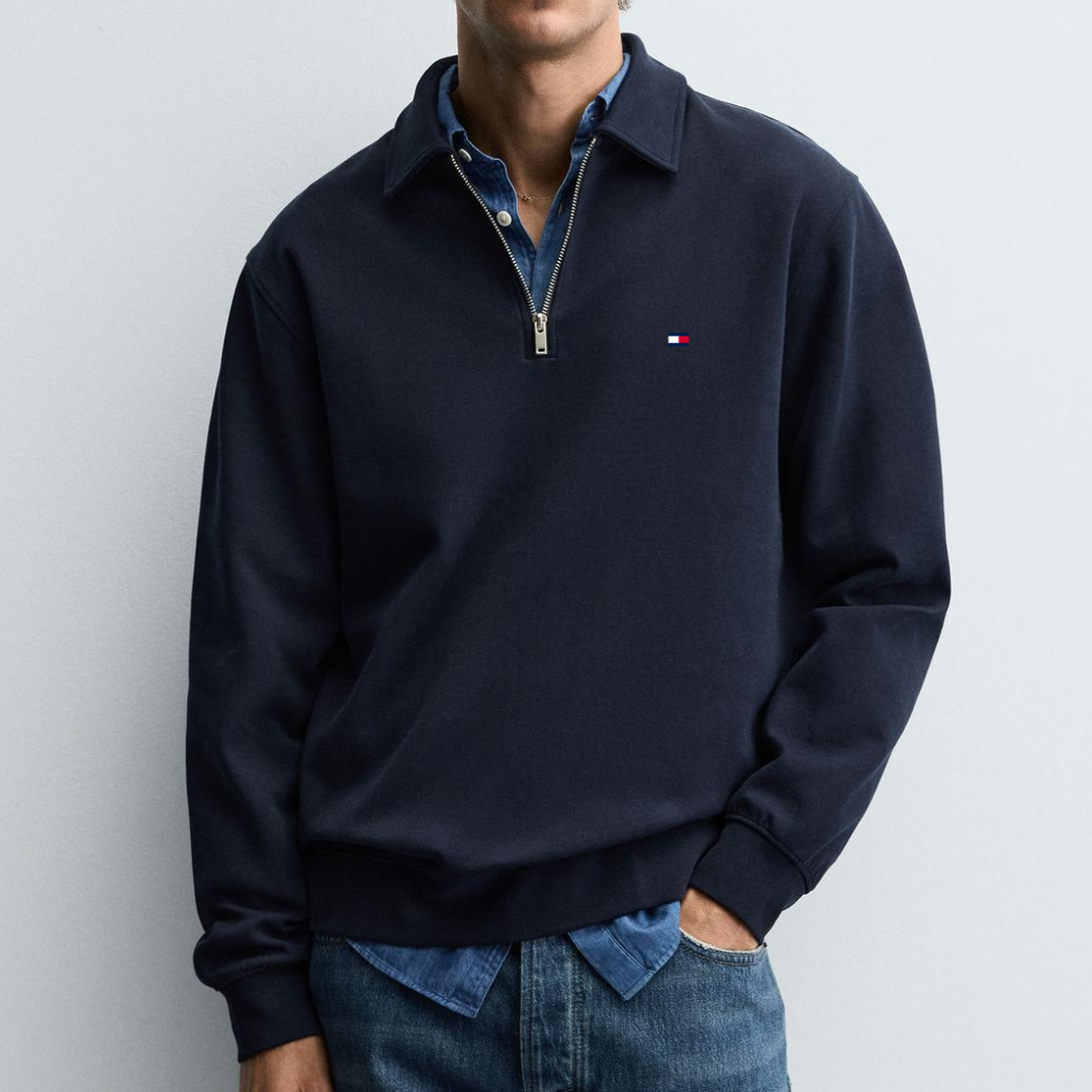 Polo zippé quart de zip interlock TM™