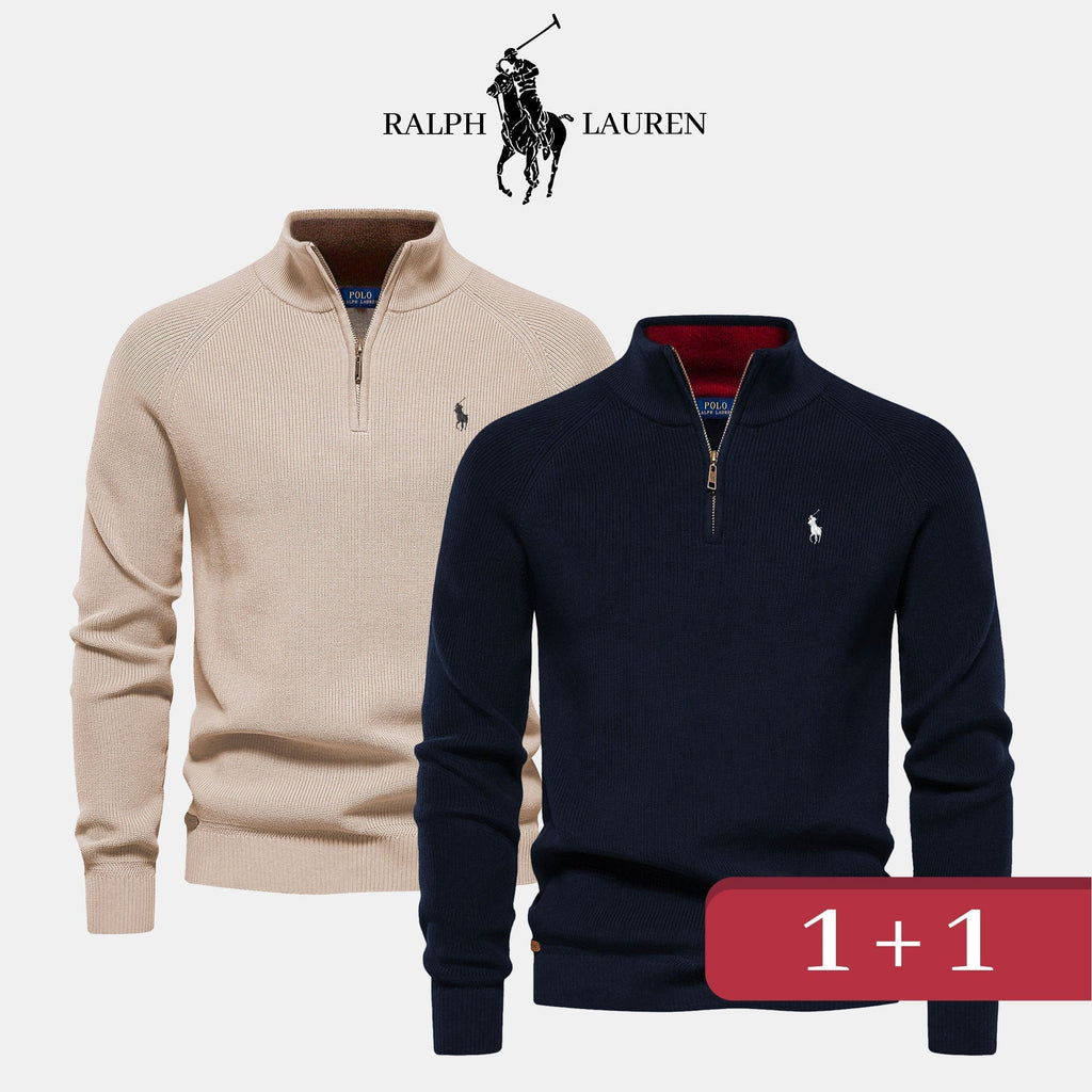 Pull col zippé R&amp;L 1+1