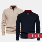 Pull col zippé R&amp;L 1+1