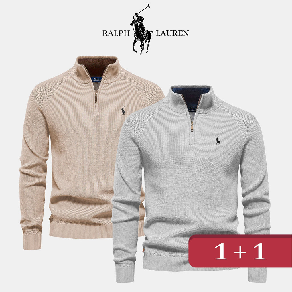 Pull col zippé R&amp;L 1+1