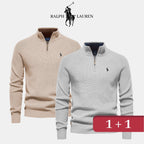 Pull col zippé R&amp;L 1+1