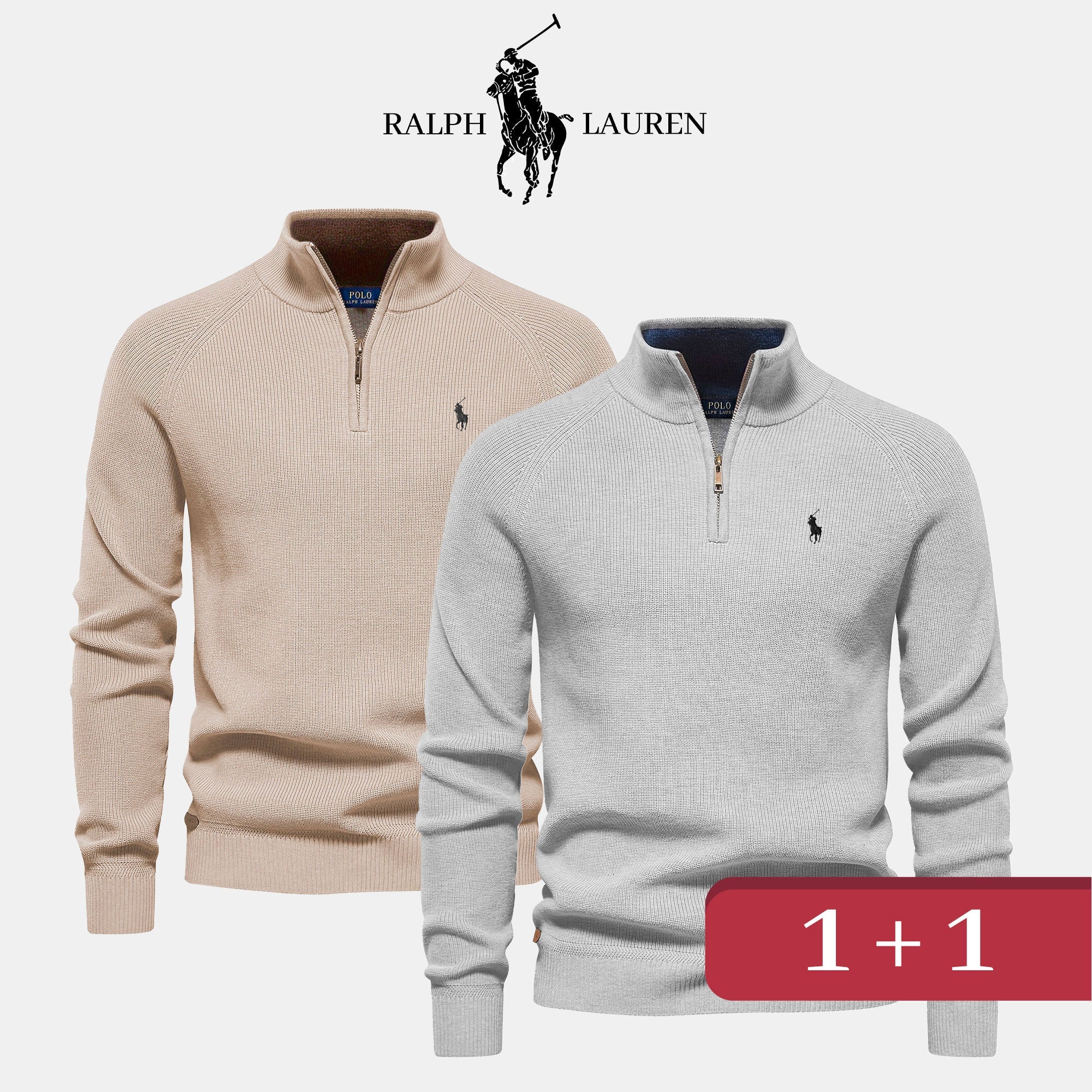 Sweter z zamkiem błyskawicznym R&amp;L 1+1