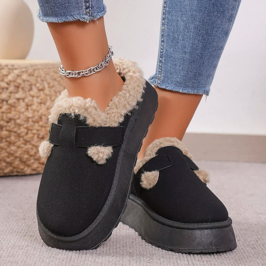 Chaussons confort en velours