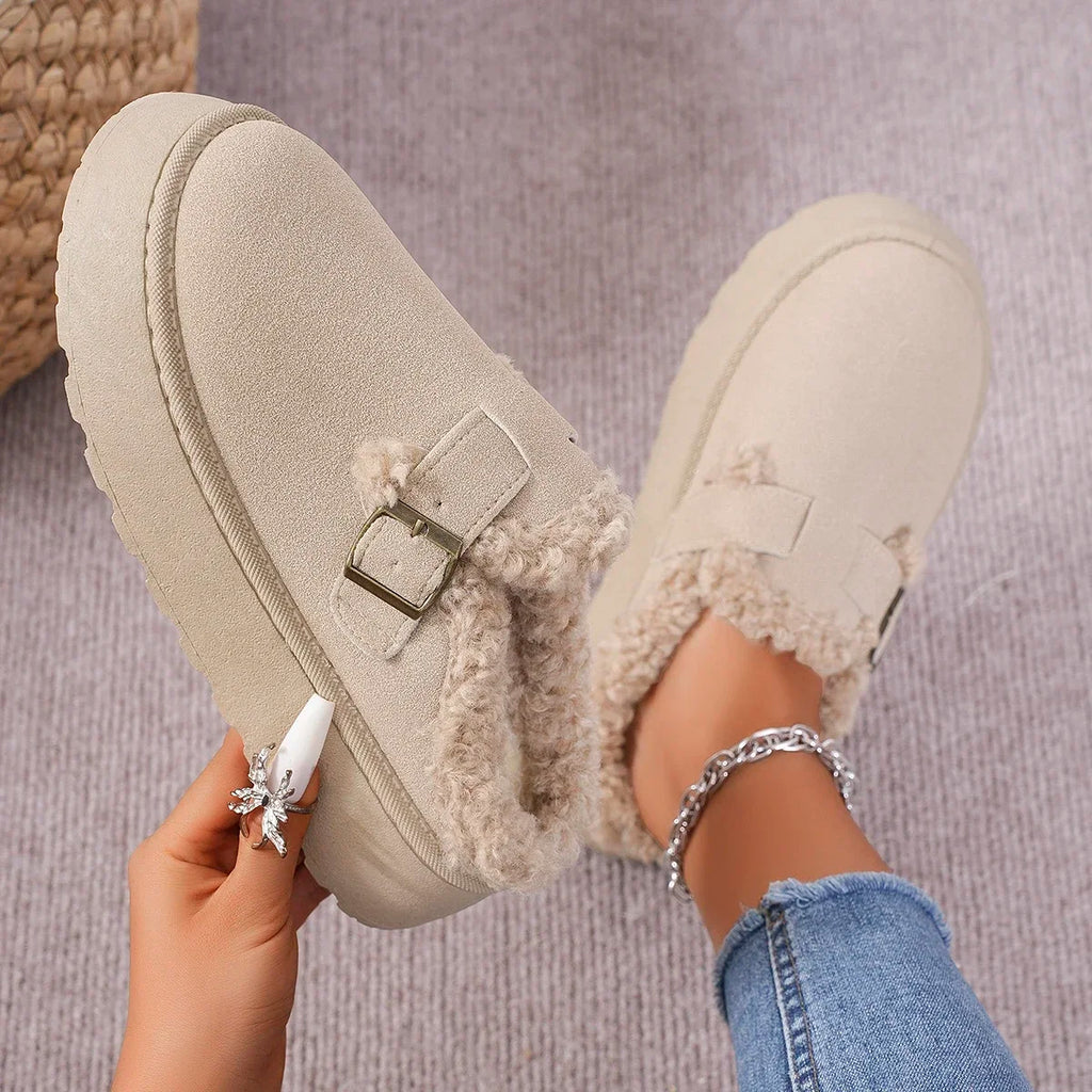 Chaussons confort en velours
