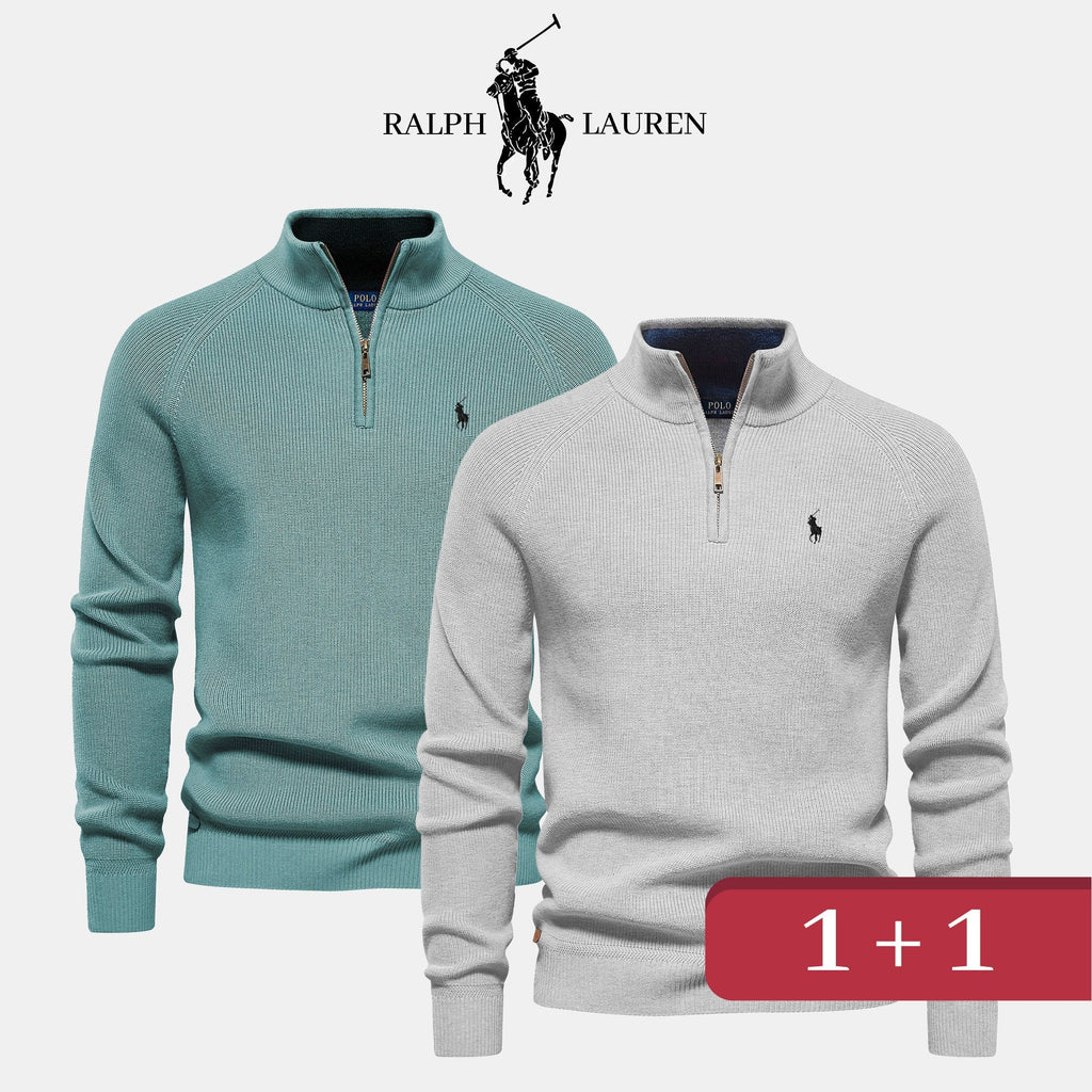 Pull col zippé R&amp;L 1+1