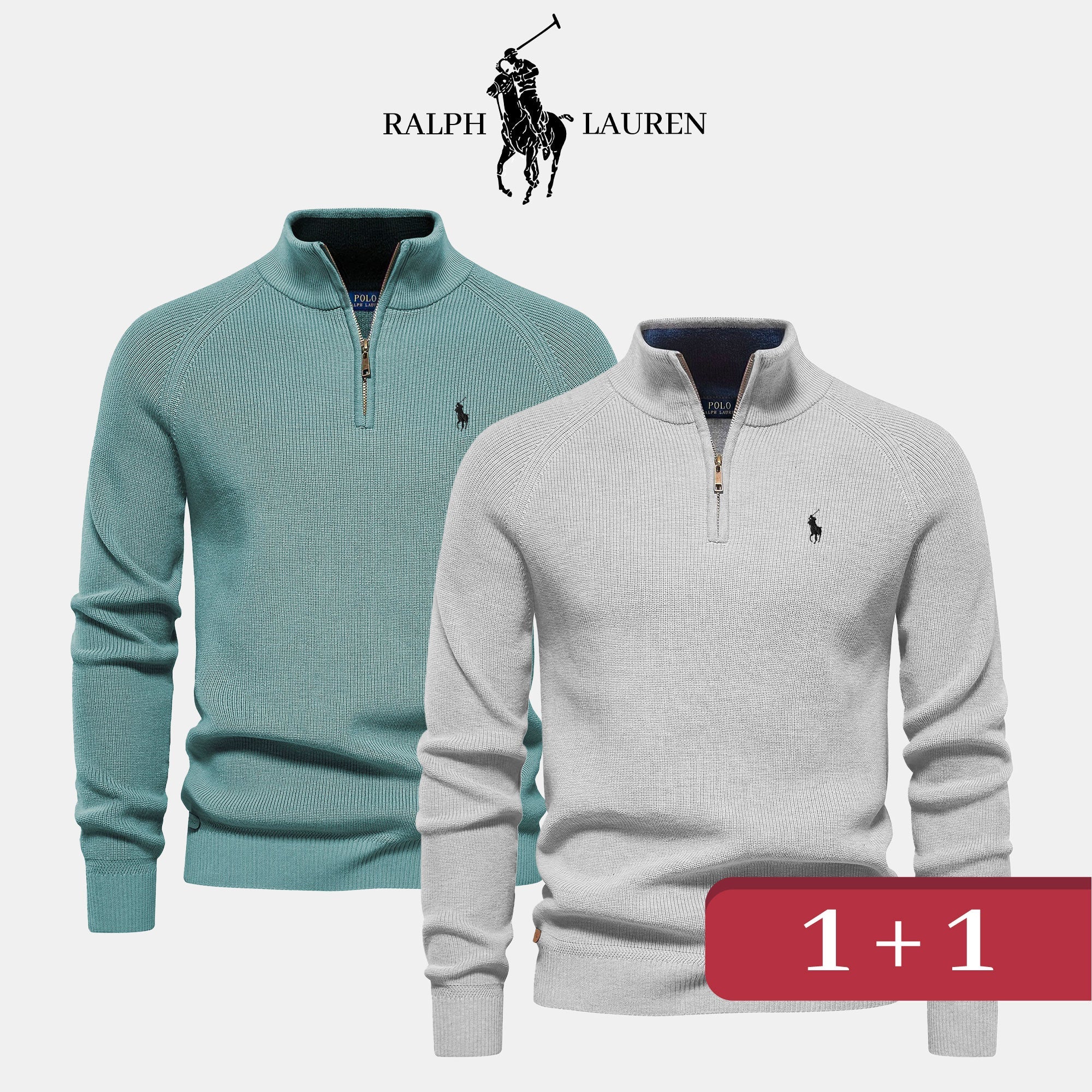 Sweter z zamkiem błyskawicznym R&amp;L 1+1