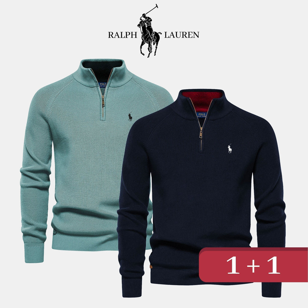 Pull col zippé R&amp;L 1+1