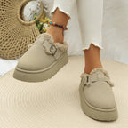 Chaussons confort en velours