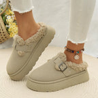 Chaussons confort en velours
