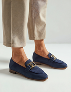 Mocassins Duchesse en daim 