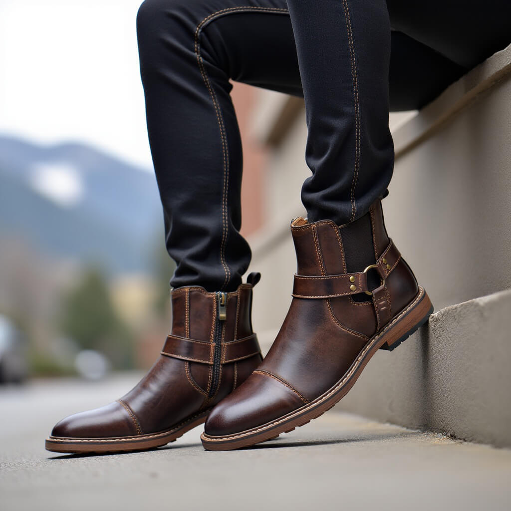 Skórzane buty Roadster
